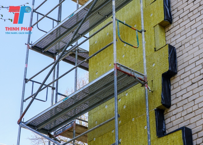 bông khoáng rockwool cách nhiệt cách âm công trình