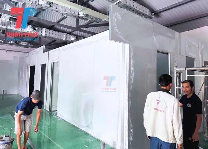 công trình thi công vách nhà xưởng thịnh phát thực hiện