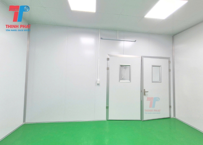 panel rockwool dùng làm phòng sạch y tế