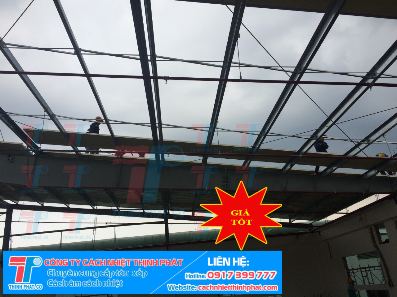 Thi công Panel mái chống nóng nhà xưởng Thi công Panel mái chống nóng nhà xưởng