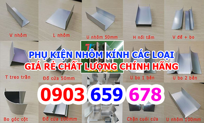 phụ kiện nhôm kính