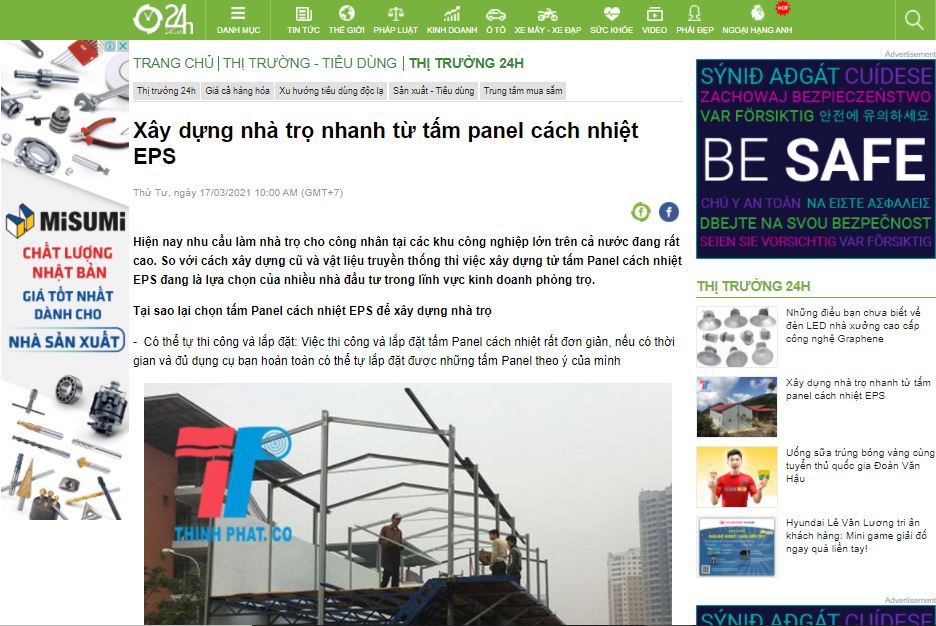 panel eps lên báo 24h