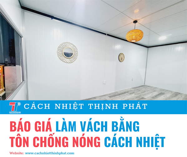 Báo giá làm vách bằng tôn chống nóng cách nhiệt