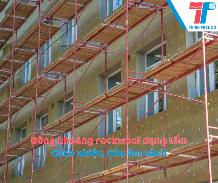 Bông khoáng Rockwool dành cho ống gió chống cháy