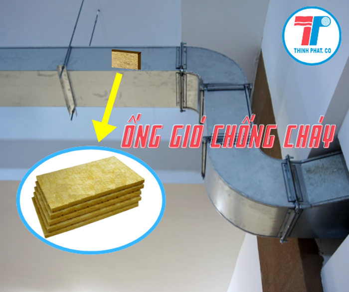 Bông khoáng Rockwool dành cho ống gió chống cháy