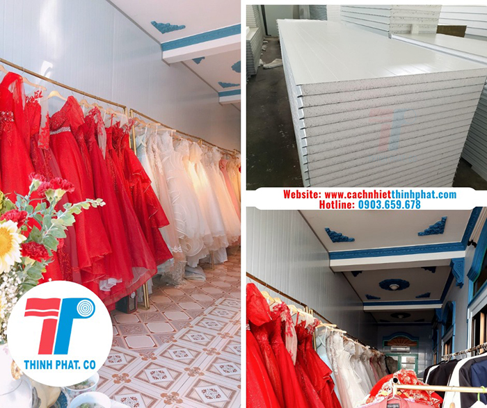 Vách ngăn phòng shop thời trang tại HCM