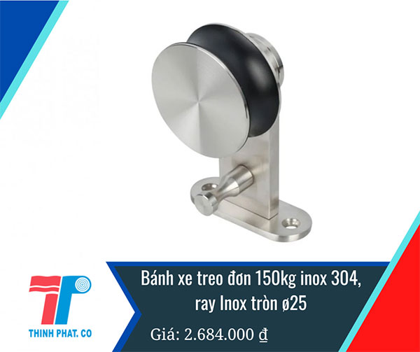 giá bánh xe cửa lùa