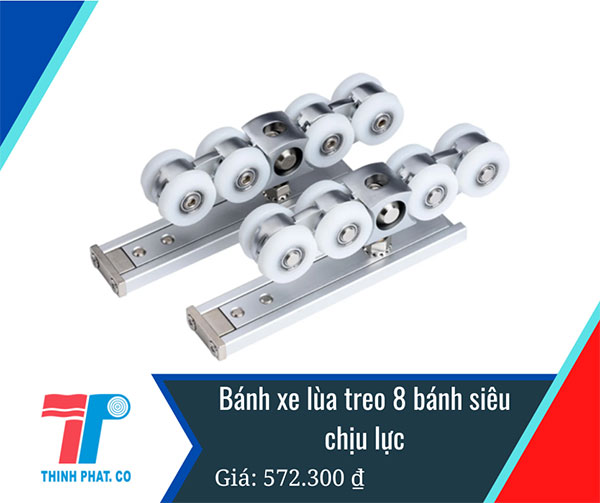 giá bánh xe cửa lùa