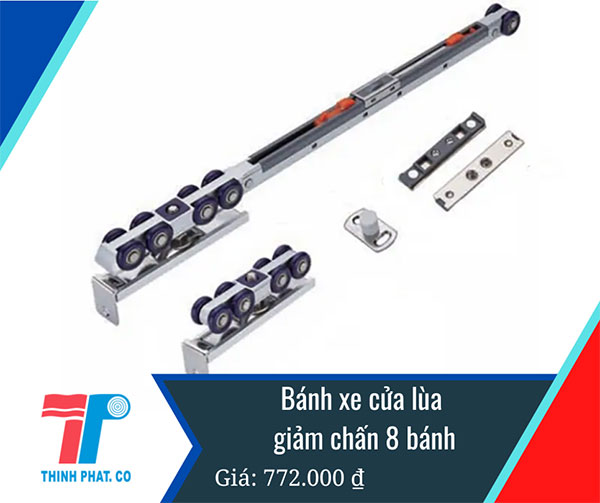 giá bánh xe cửa lùa