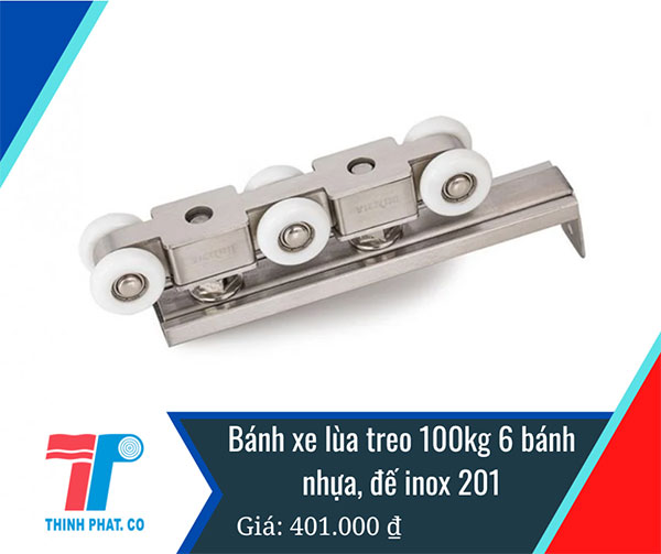 giá bánh xe cửa lùa