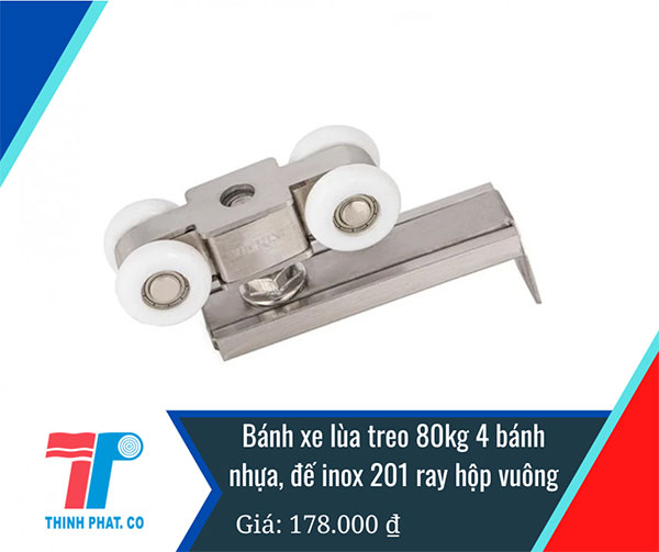 giá bánh xe cửa lùa