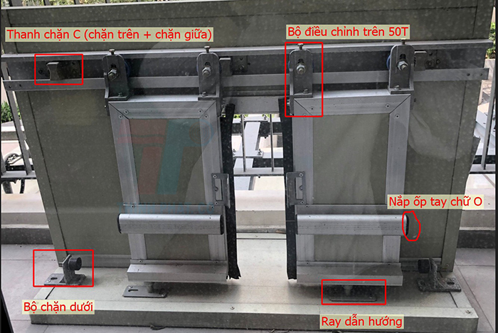 phụ kiện cửa lùa