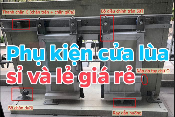 phụ kiện cửa lùa