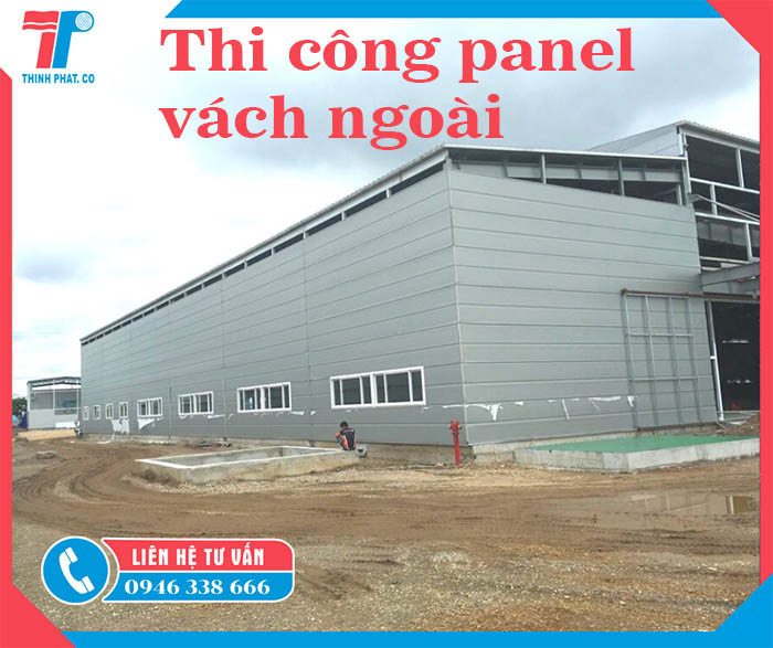 thi công panel vách ngoài
