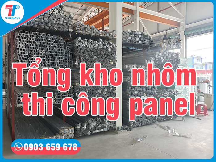 kho nhôm thi công panel