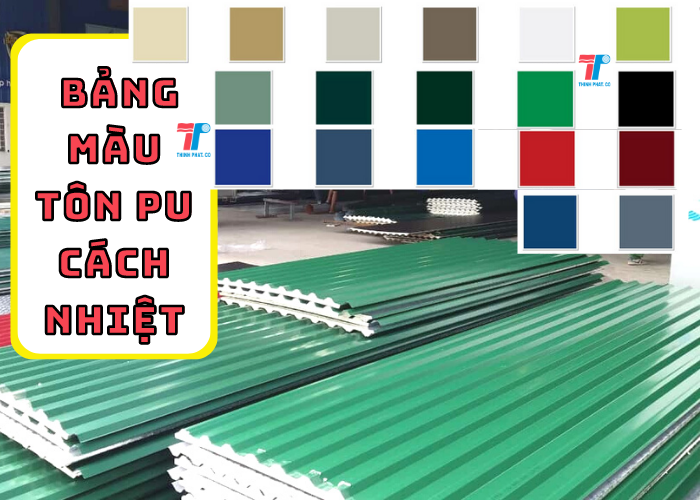 bảng màu tôn pu cách nhiệt