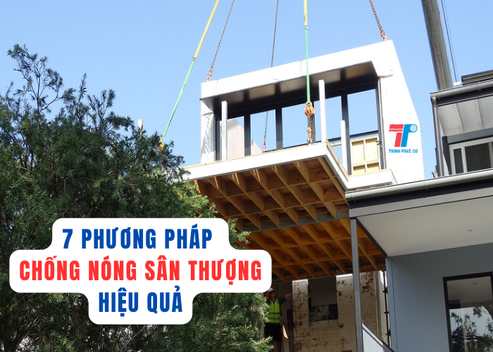 chống nóng sân thượng