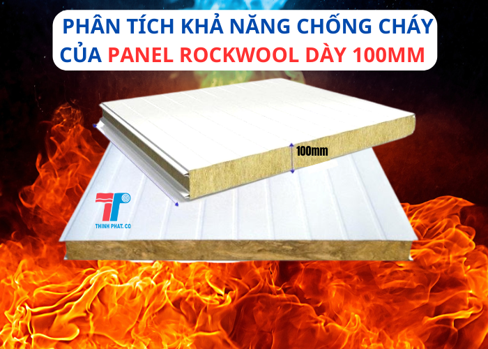 Panel rockwool dày 100mm