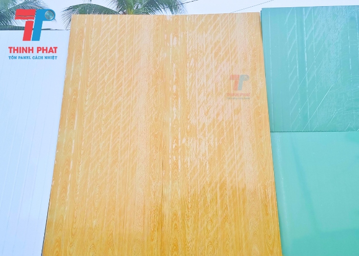 màu phổ biến panel vân gỗ