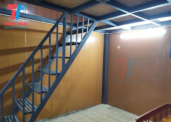 panel vân gỗ dựng vách ngăn phòng