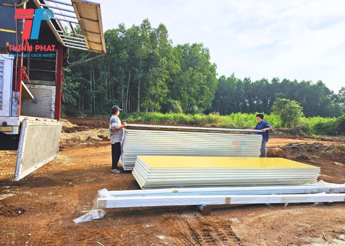 panel vân gỗ tại công trình đồng nai