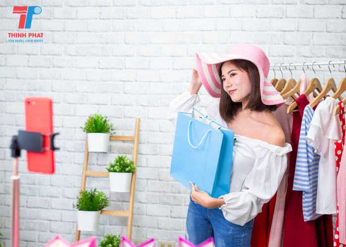 thiết kế phòng livestream bán quần áo 7