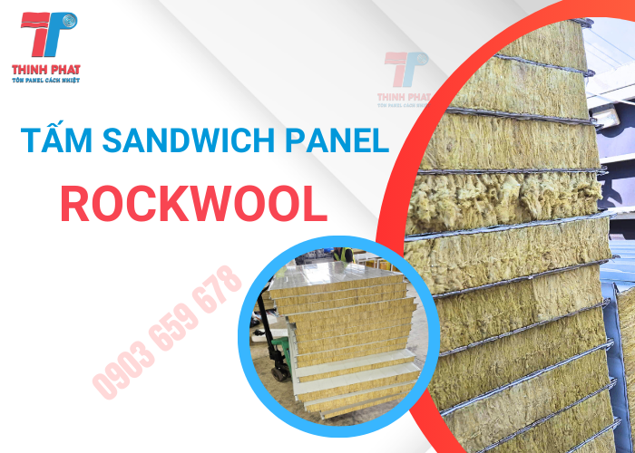 tấm sandwich panel Rockwool chống cháy