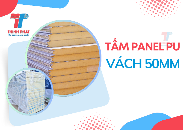 tấm panel PU vách 50mm