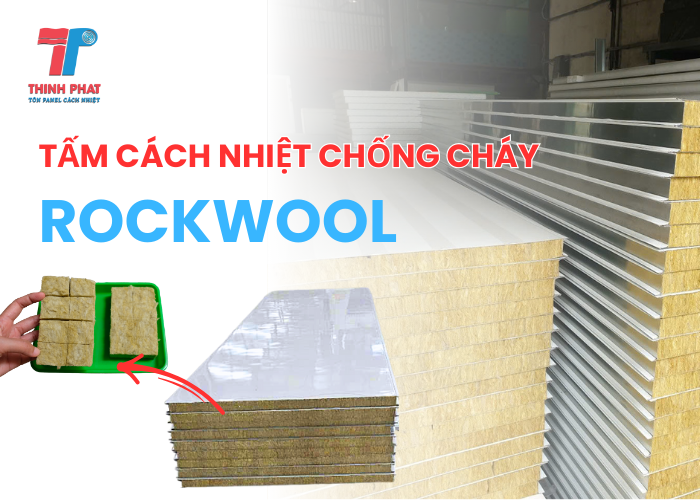 tấm cách nhiệt chống cháy Rockwool