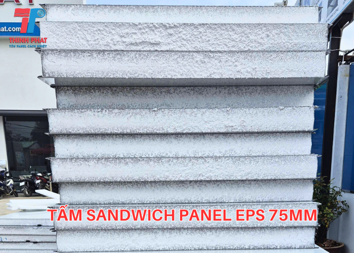 tấm Sandwich Panel 75mm 4