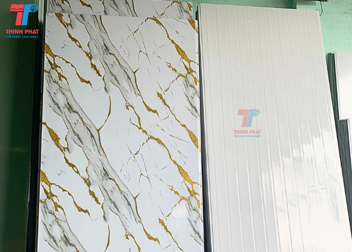 panel EPS vân đá dát vàng 2