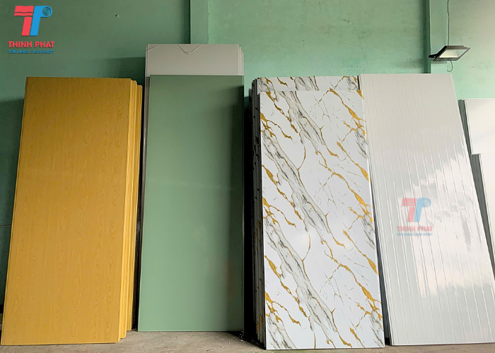 panel EPS vân đá dát vàng 5