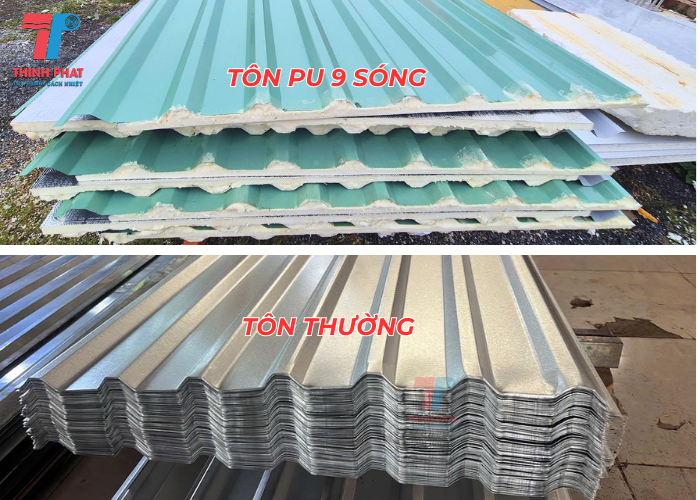 tôn PU 9 sóng 2