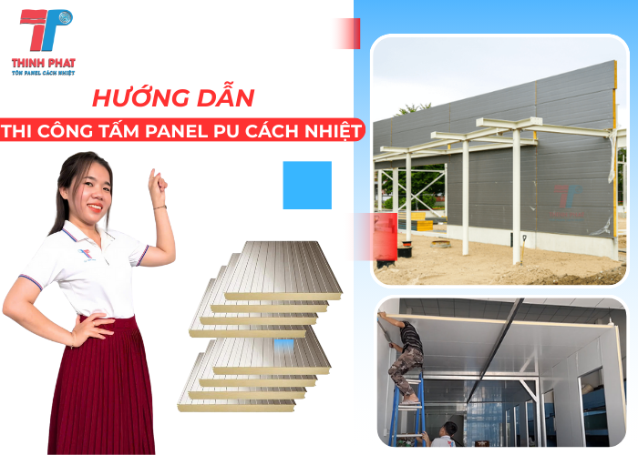 thi công tấm panel PU