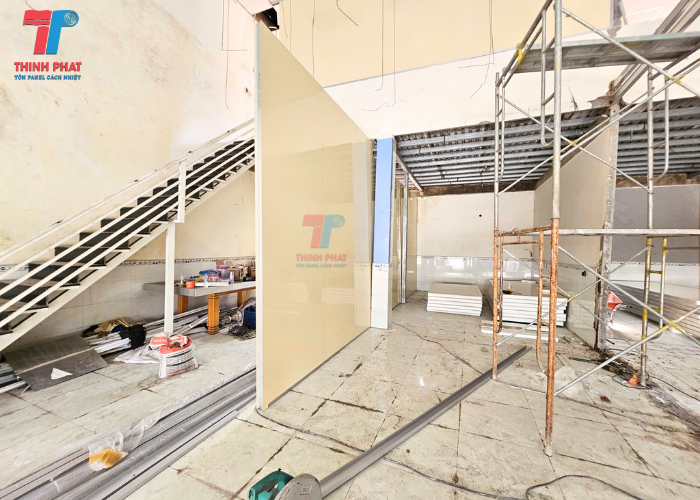 tấm panel làm vách ngăn 1