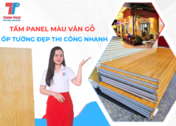 tấm panel màu vân gỗ