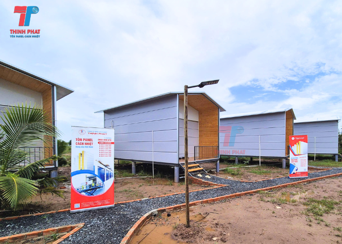 công trình homestay panel eps vách ngoài thực tế