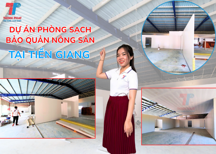 công trình 1000m2 panel mua tại xưởng panel miền Tây chi nhánh Tiền Giang