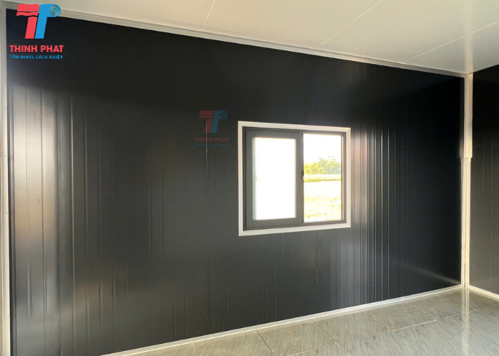 vách tấm panel màu xám