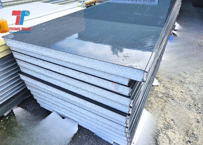 tấm panel màu xám bề mặt để phẳng