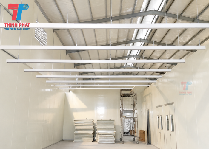 công trình vách tôn xốp panel