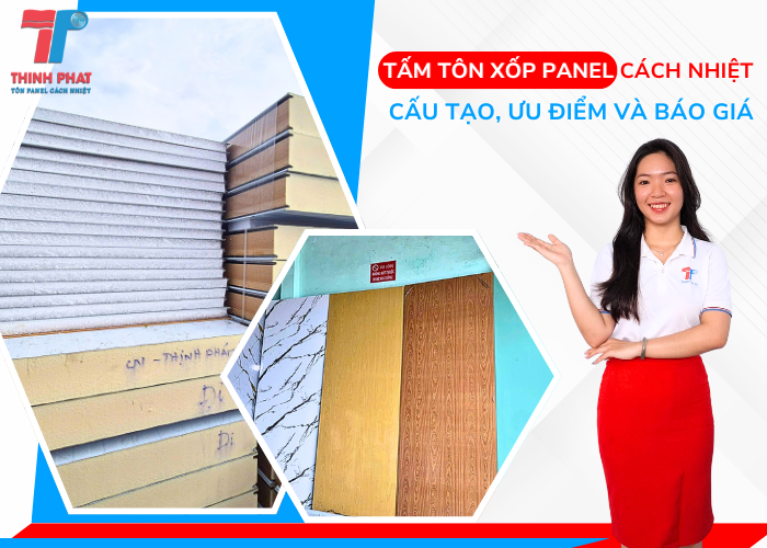 các loại tấm tôn xốp panel giá rẻ chất lượng