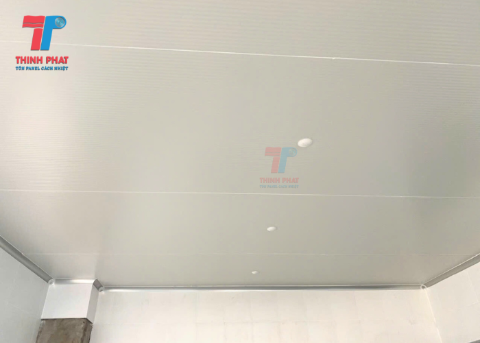 tấm panel làm trần chống nóng treo bulong dù