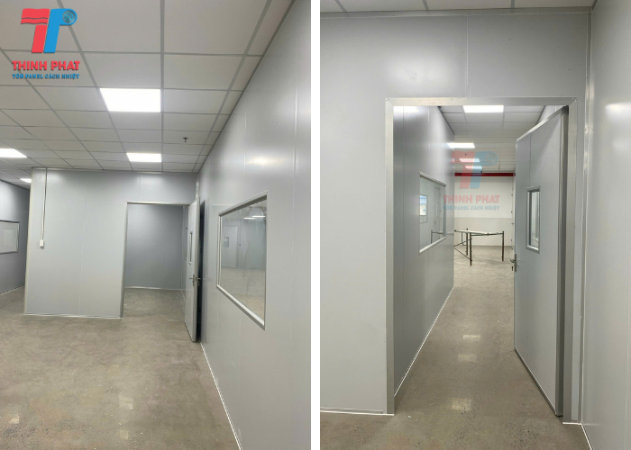 ứng dụng tấm panel tôn xốp cách nhiệt làm vách ngăn