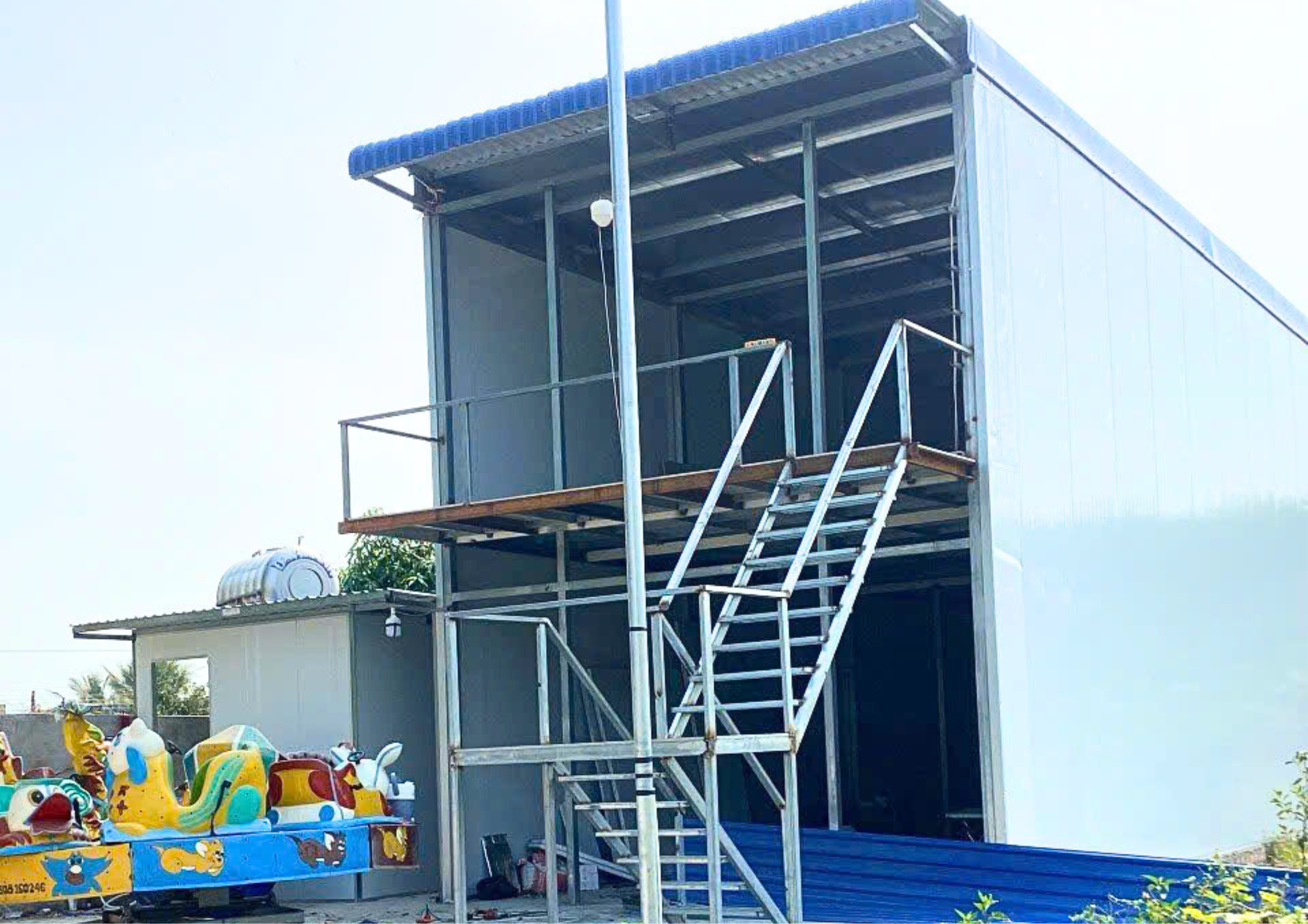 công trình lắp vách ngăn tấm panel thi công nhanh