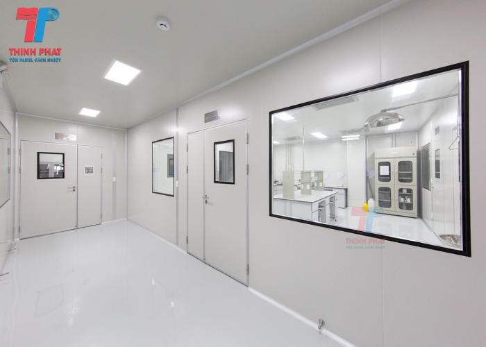 ứng dụng công trình vách phòng sạch panel
