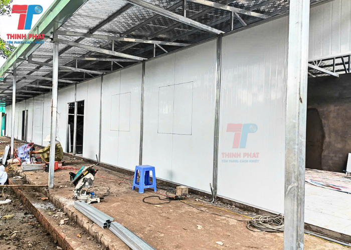 công trình vách ngoài panel cách nhiệt