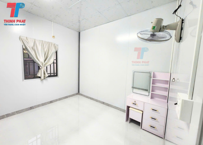 phòng ngủ nhà lắp ghép panel Hậu Giang
