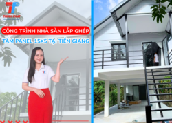 công trình nhà sàn lắp ghép panel 15x5 tại Tiền Giang
