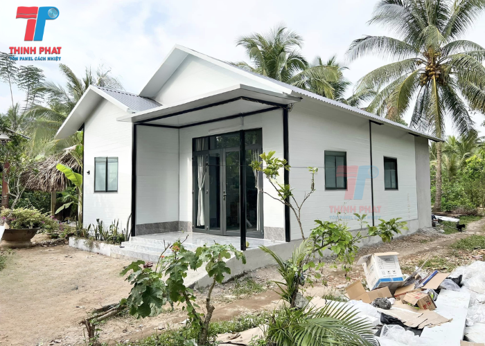 nhà lắp ghép vách ngăn phòng tôn xốp